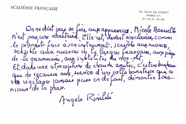 Transcription Angelo Rinaldi